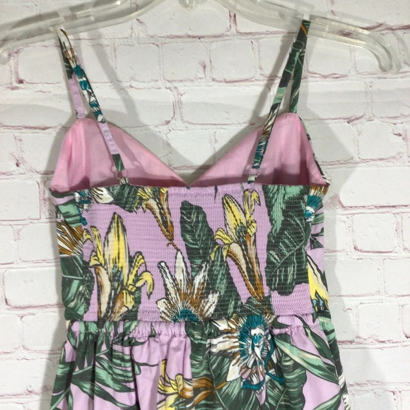 J. Crew Tropical Floral Spaghetti Strap Dress - Size XXS - Picture 5 of 8